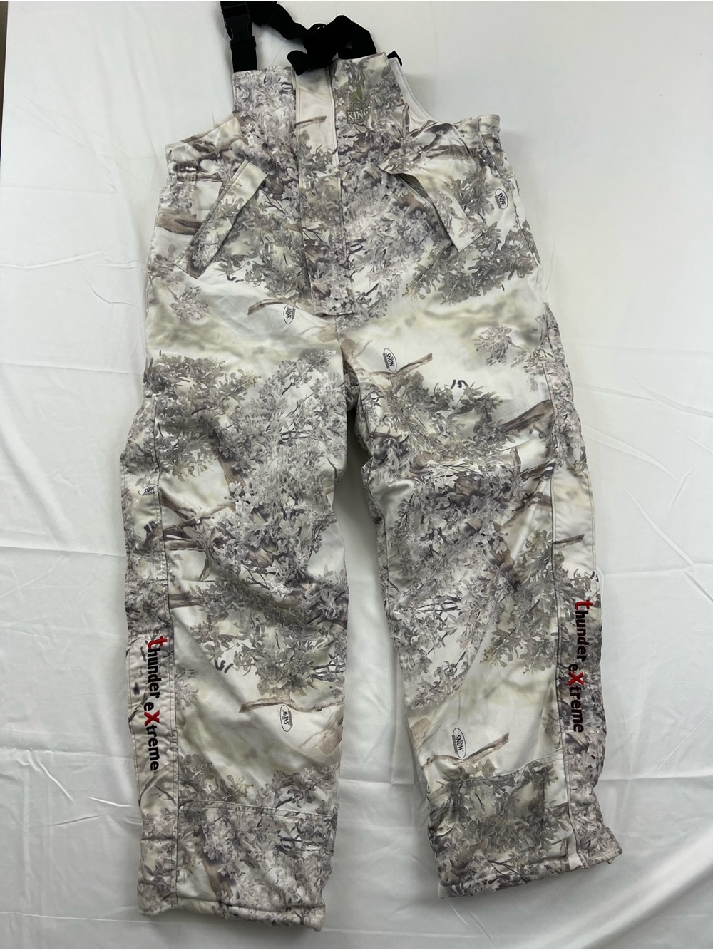 Kings Camo Thunder Extreme Weather Pro insulated Snow shadow overalls hunting xl